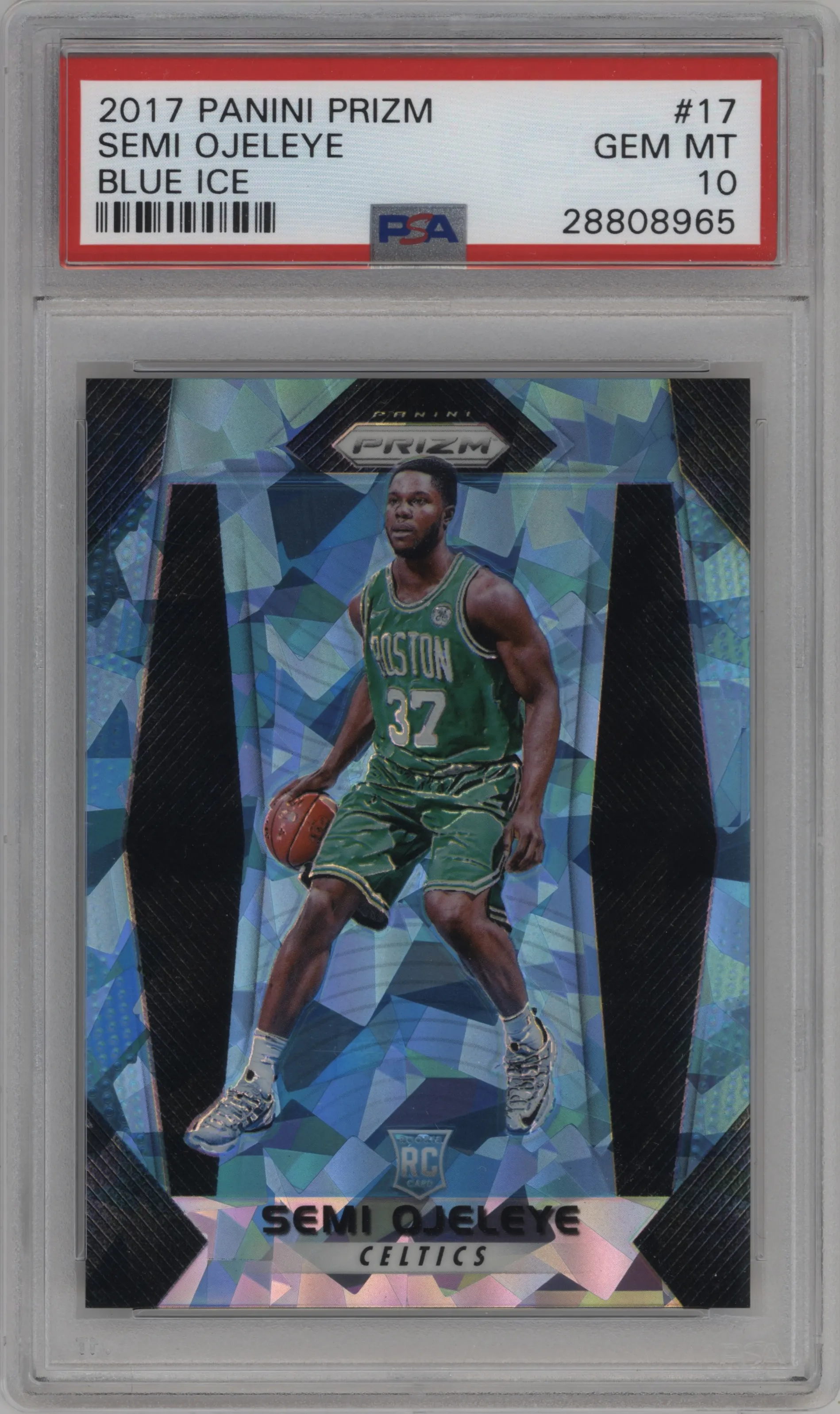 2017 Panini Prizm Semi Ojeleye Blue Ice PSA 10