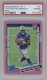 Anthony Richardson from the 2023 Donruss Optic set featuring a Pink parallel graded by PSA and given an overall grade of 10.