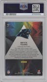 Bryce Young from the 2023 Panini Prizm set featuring a Green Ice parallel graded by PSA and given an overall grade of 10.