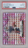 Michael Penix Jr. from the 2024 Panini Mosaic set featuring a Pink Camo parallel graded by PSA and given an overall grade of 10.