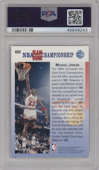 Michael Jordan from the 1992-93 Upper Deck  set graded by PSA and given an overall grade of 10.