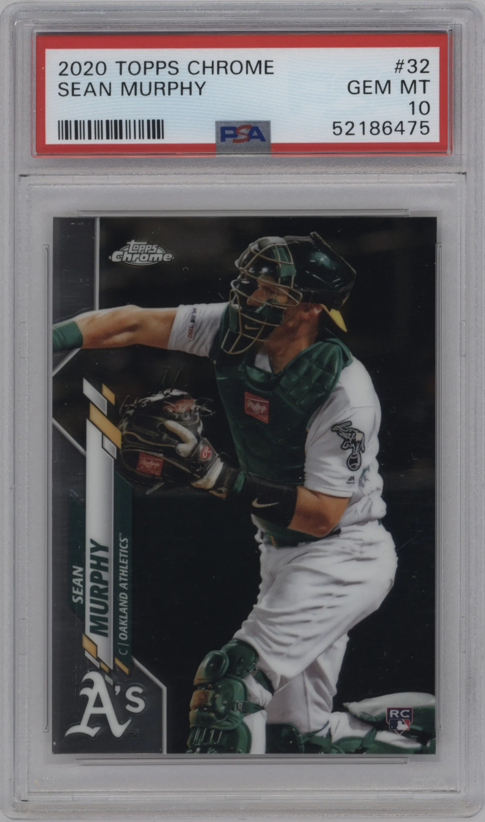 2020 Topps Chrome Sean Murphy PSA 10