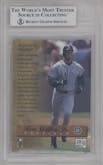 Ken Griffey Jr. from the 1997 Topps Finest set featuring a Refractor parallel graded by Beckett and given an overall grade of 9.