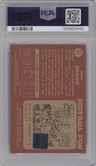 Jimmy Brown from the 2001 Topps set graded by PSA and given an overall grade of 7.