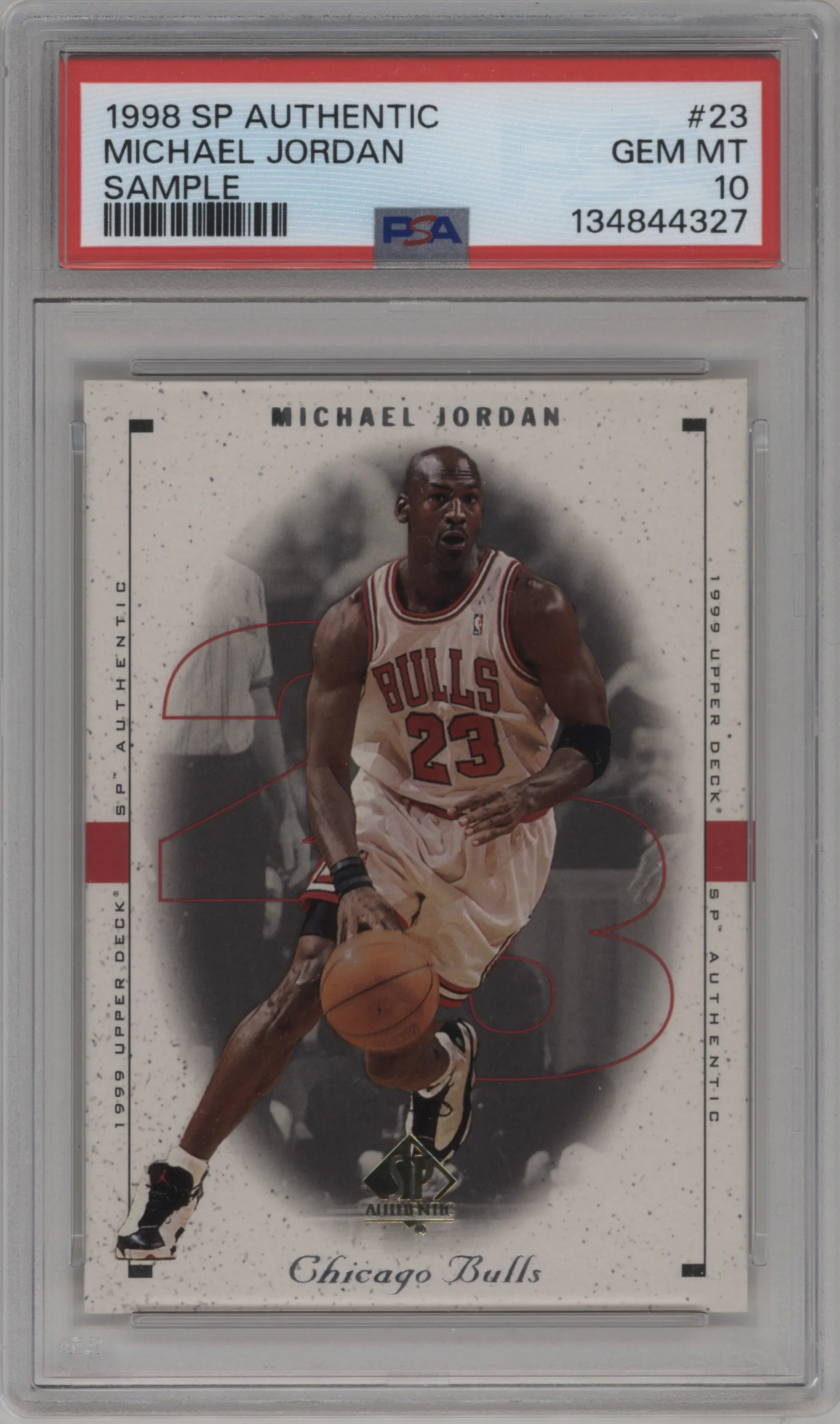 1998 SP Authentic Promo Michael Jordan #23 PSA 10
