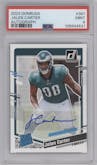 Jalen Carter from the 2023 Panini Donruss set graded by PSA and given an overall grade of 9.