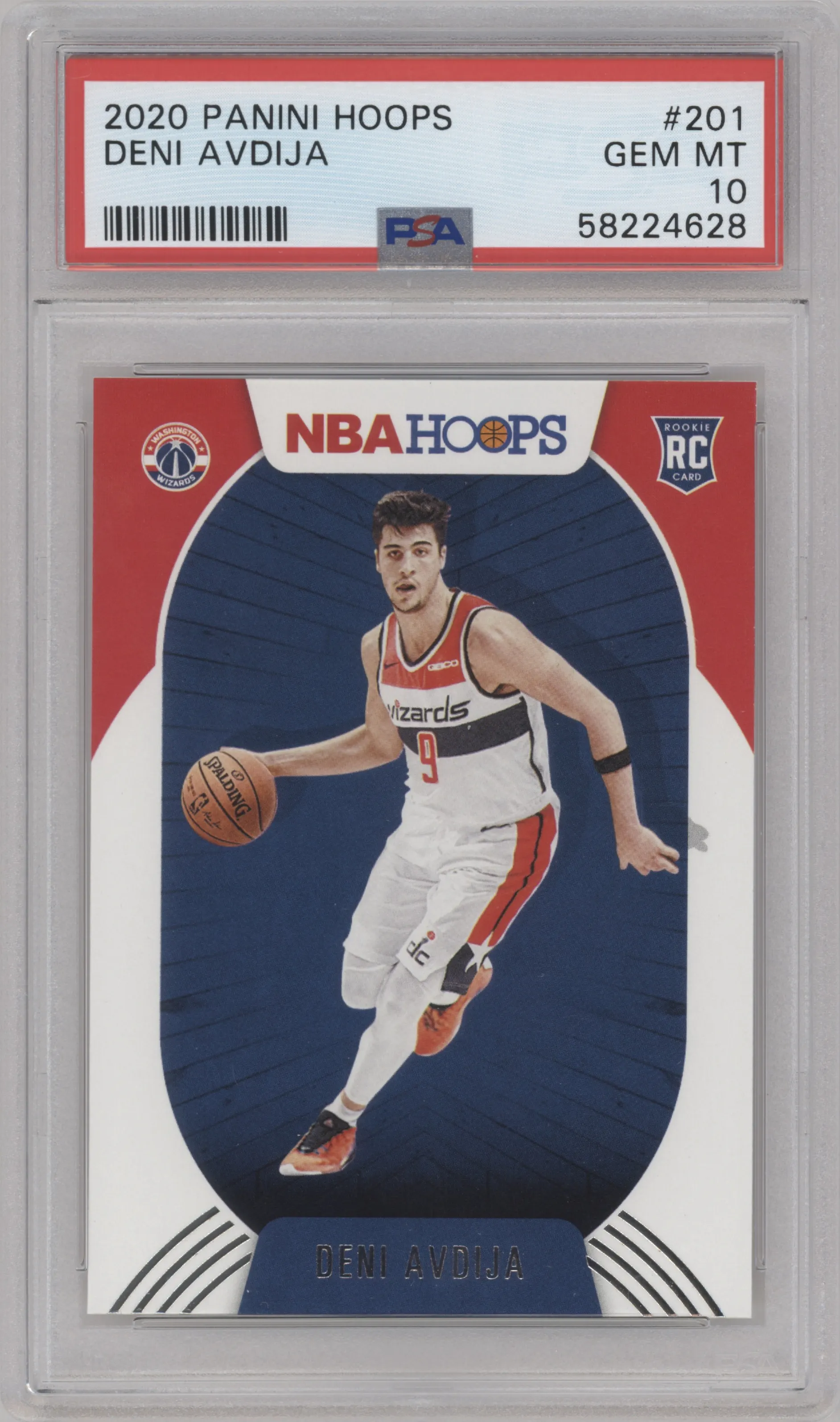 2020 Panini NBA Hoops Deni Avdija PSA 10