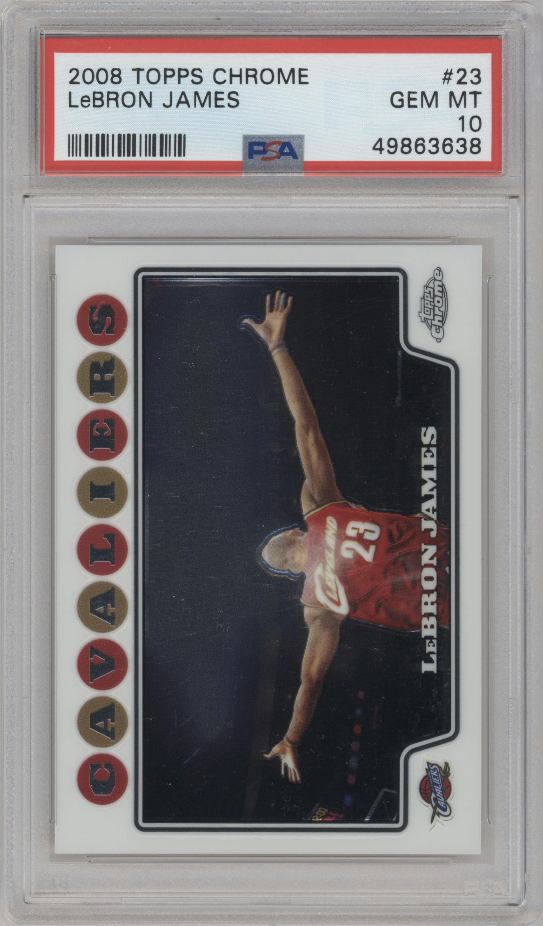 2008 topps chrome lebron james