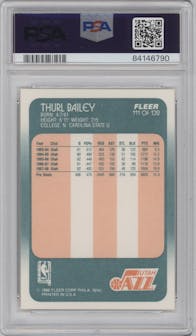 Thurl Bailey from the 1988-89 Fleer set graded by PSA and given an overall grade of 9.