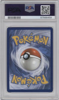 Rocket's Zapdos from the 2021 Pokemon SWSH set featuring a Gym Challenge parallel graded by PSA and given an overall grade of 10.