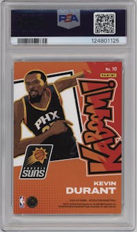 Kevin Durant from the 2024-25 Panini Revolution set graded by PSA and given an overall grade of 9.