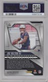 Joe Milton III from the 2024 Panini Prizm set featuring a Purple Power Prizm parallel graded by PSA and given an overall grade of 9.