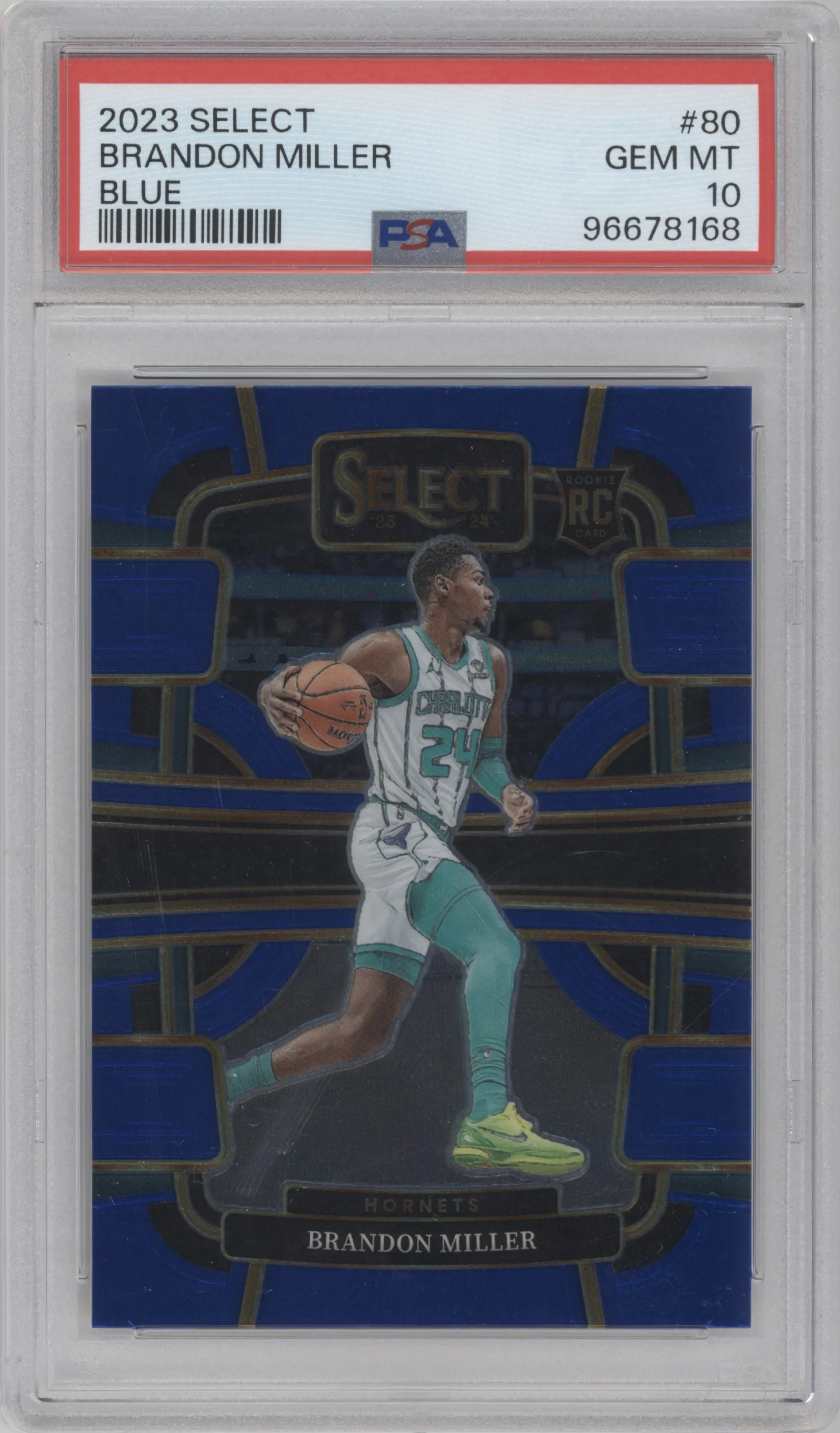 2023 Panini Select Brandon Miller Blue Retail #80 PSA 10
