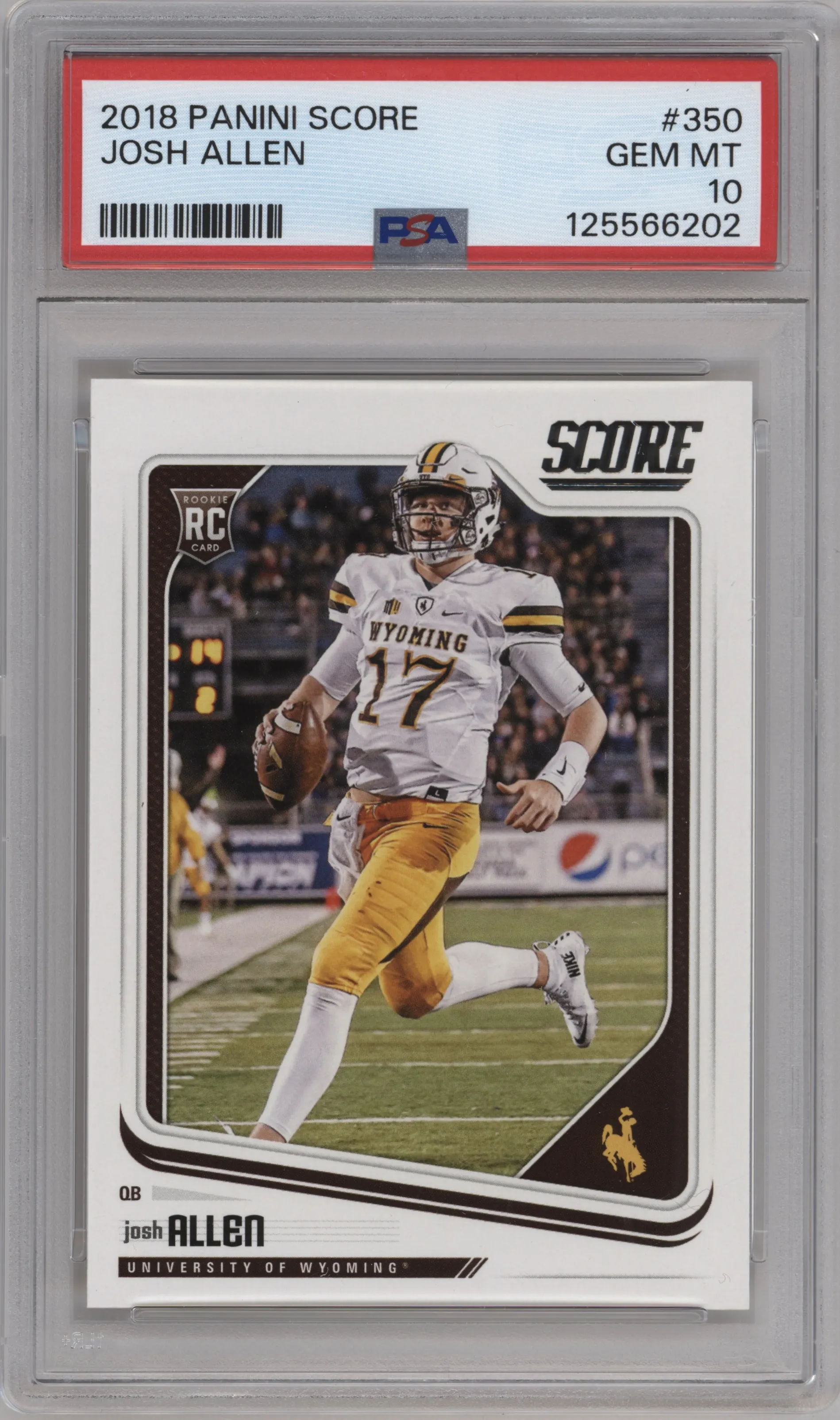 2018 Panini Score Josh Allen #350 PSA 10