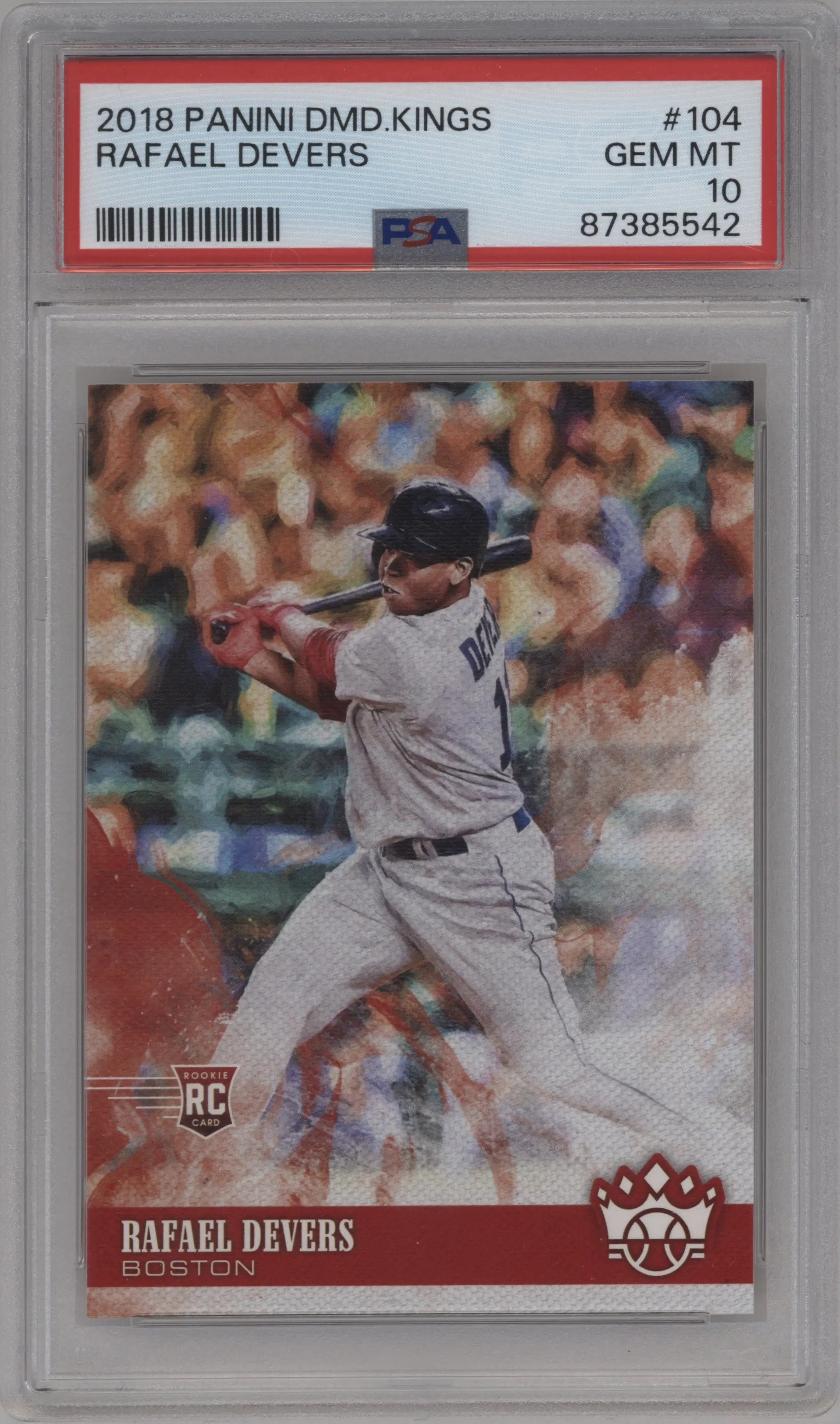 2018 Panini Diamond Kings Rafael Devers #104 PSA 10