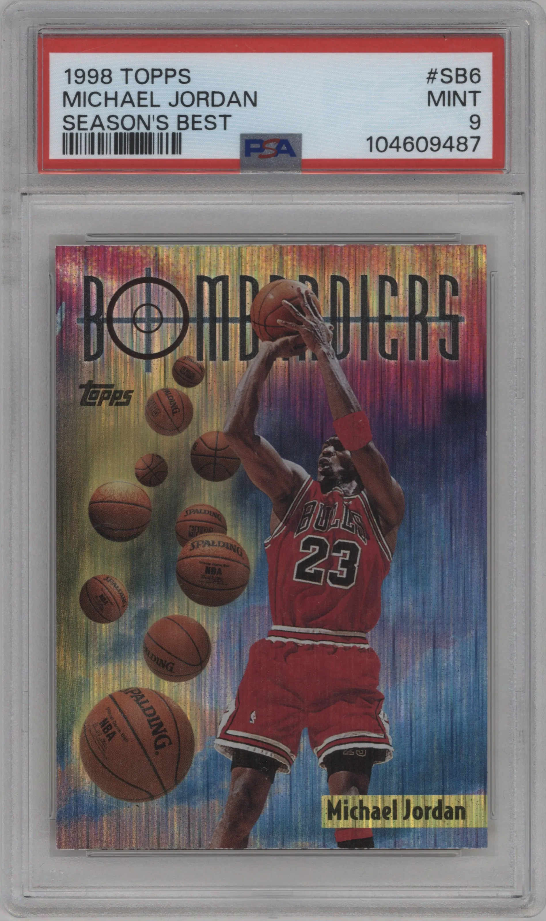 1998 Topps Season's Best Michael Jordan #SB6 PSA 9