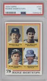 Mickey Klutts/Paul Molitor/Alan Trammell/U.L. Washington from the 1978 Topps set graded by PSA and given an overall grade of 7.
