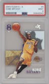 Kobe Bryant from the 2003-04 Fleer E-X set graded by PSA and given an overall grade of 9.