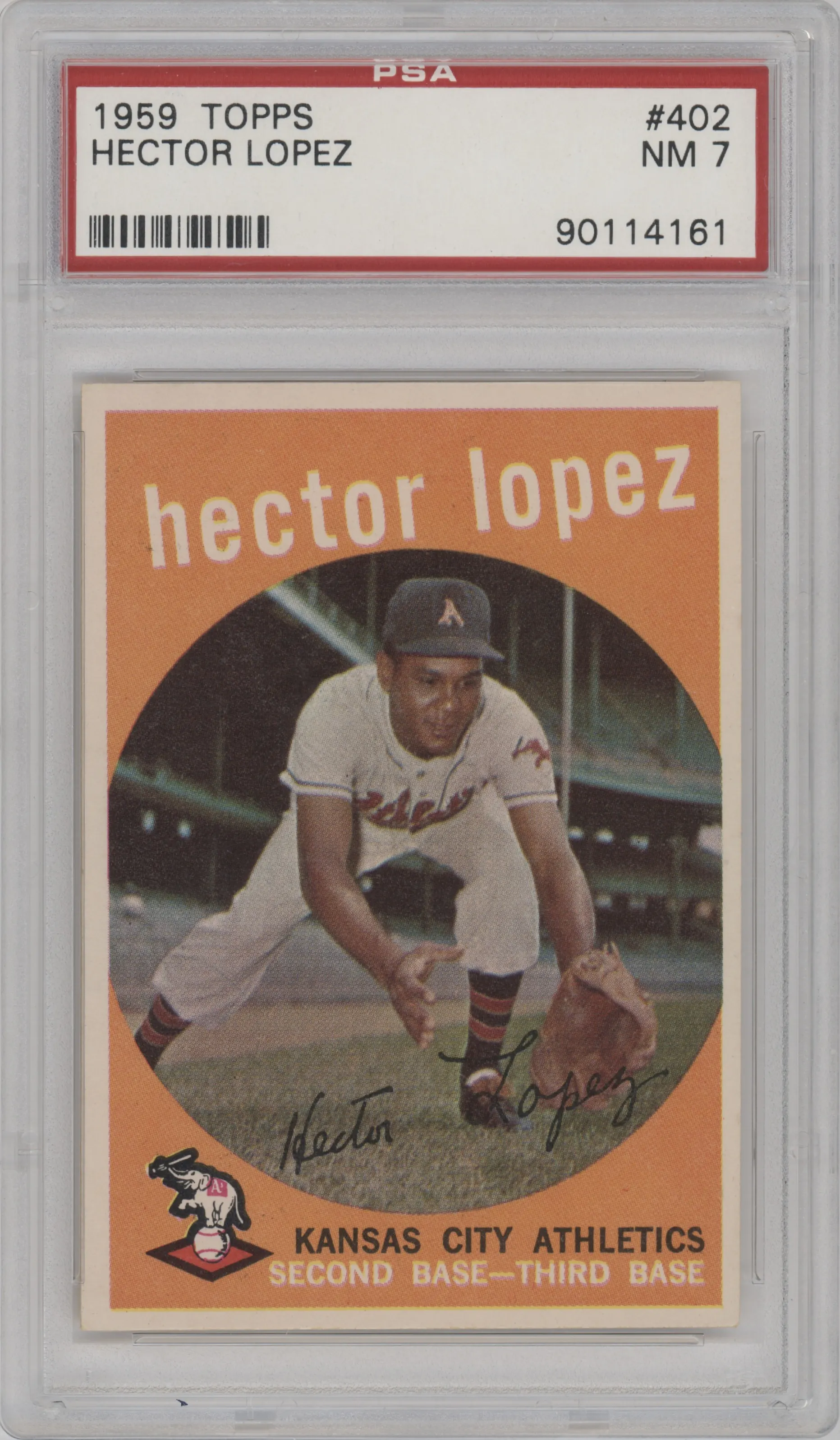 1959 Topps Hector Lopez PSA 7