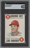 Pete Rose from the 1968 Topps set graded by SGC and given an overall grade of 4.