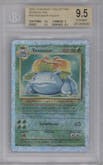 Venusaur from the 2002 Pokemon  set graded by Beckett and given an overall grade of 9.5.