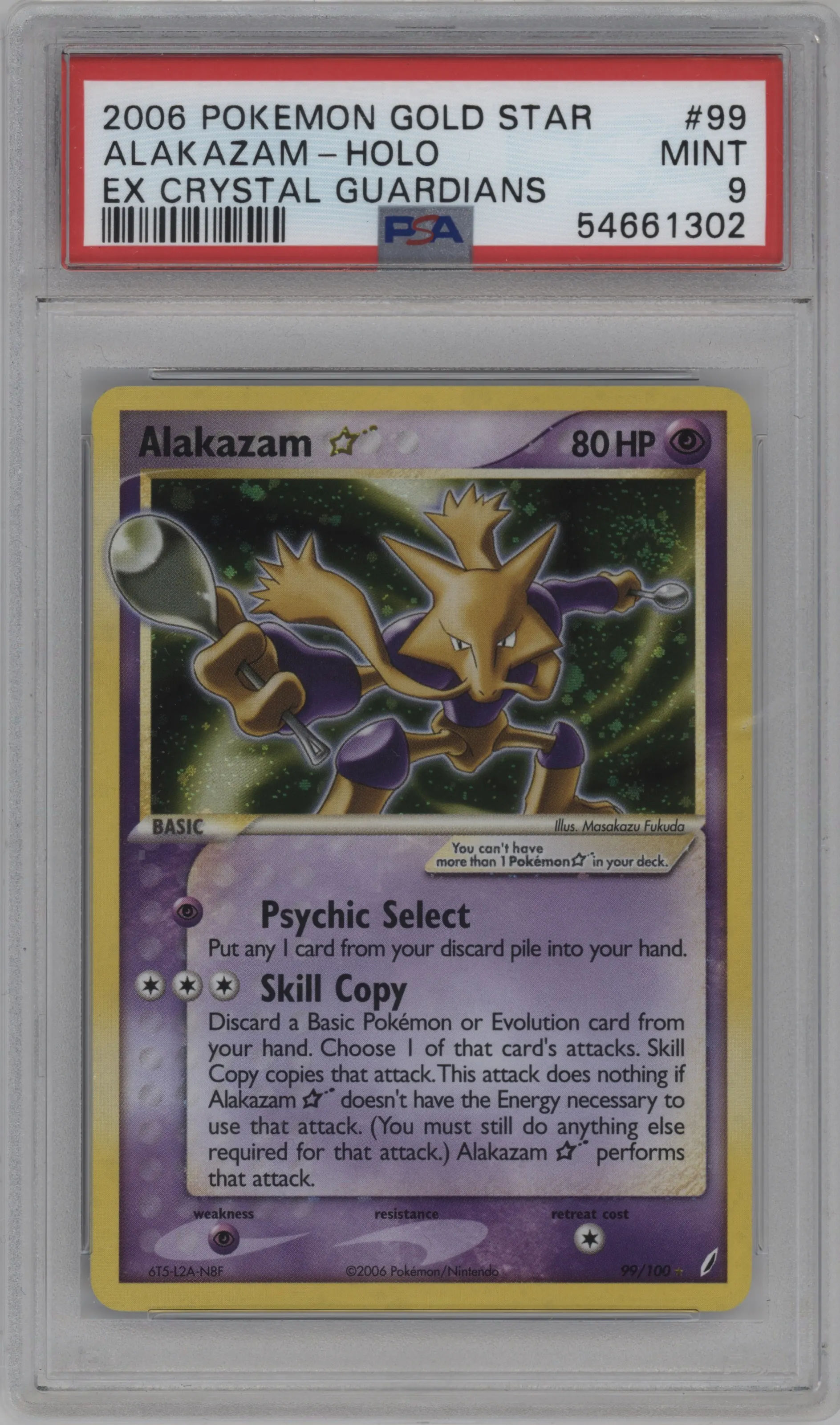 Alakazam Gold Star