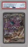 Team Rocket's Nidoking ex from the 2025 Pokemon SV JPN set graded by PSA and given an overall grade of 10.