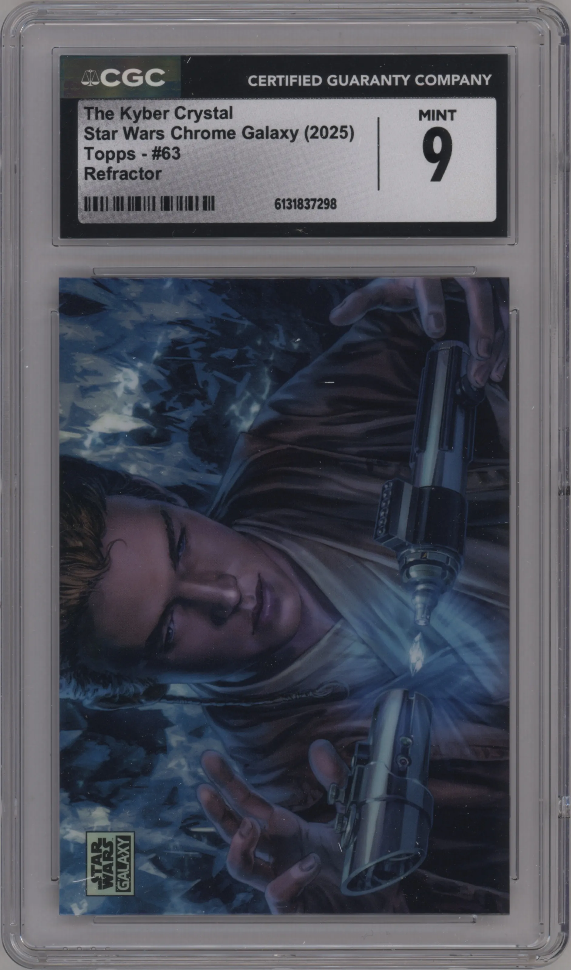 2025 Topps Chrome Star Wars Galaxy The Kyber Crystal Refractor CGC 9