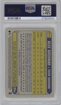 Alex Bregman  from the 2017 Topps Chrome set graded by PSA and given an overall grade of 10.