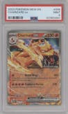 Charizard EX from the 2023 Pokemon SV set graded by PSA and given an overall grade of 9.
