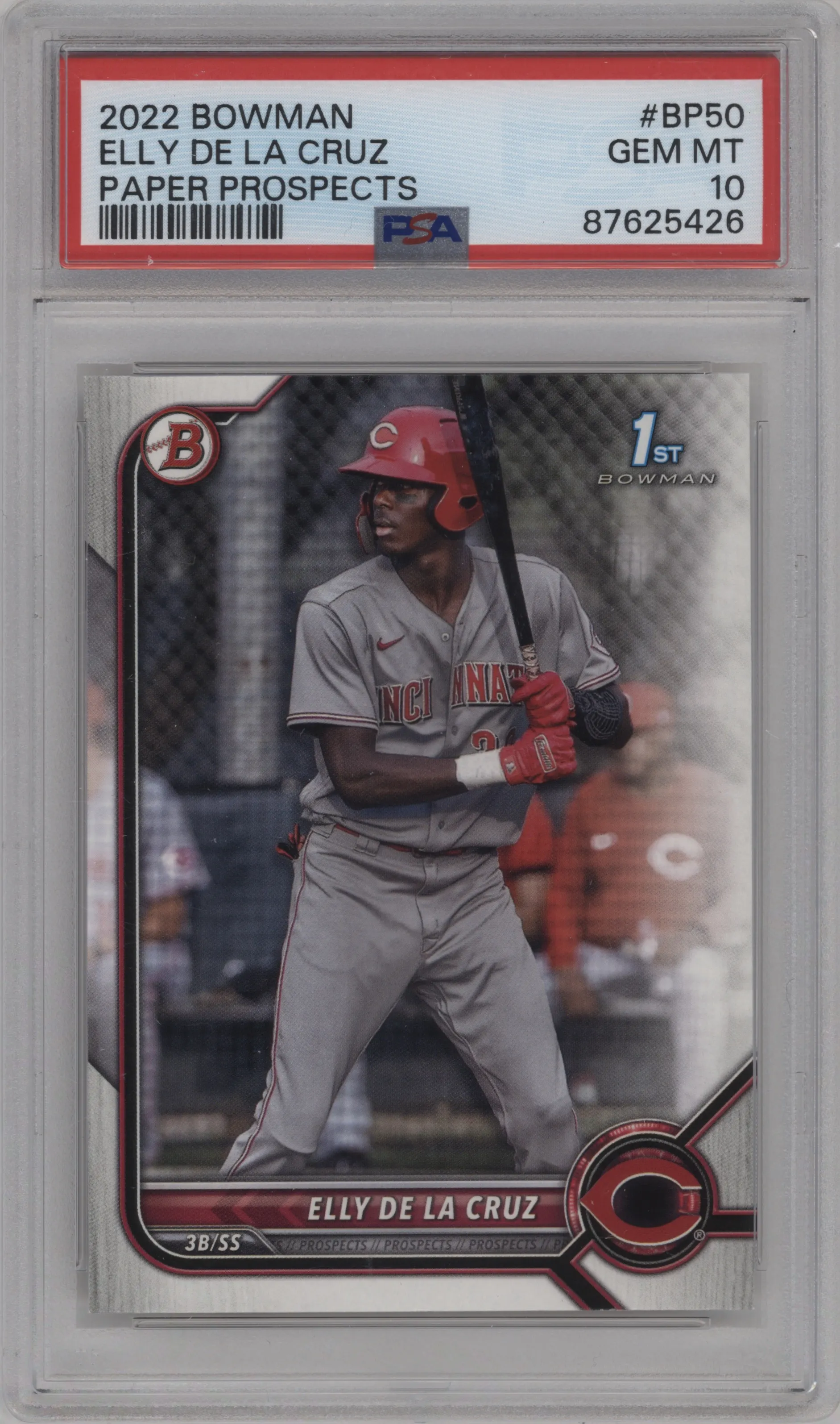2022 Bowman Prospect Elly De La Cruz PSA 10