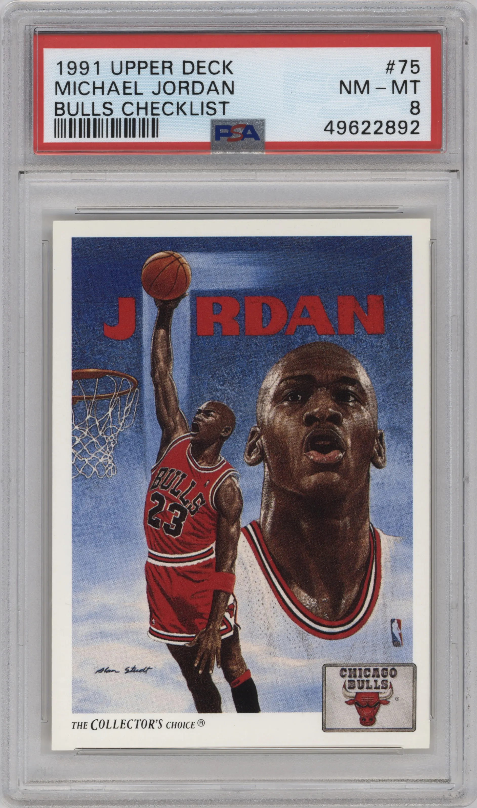 1991 Upper Deck Michael Jordan #75 PSA 8