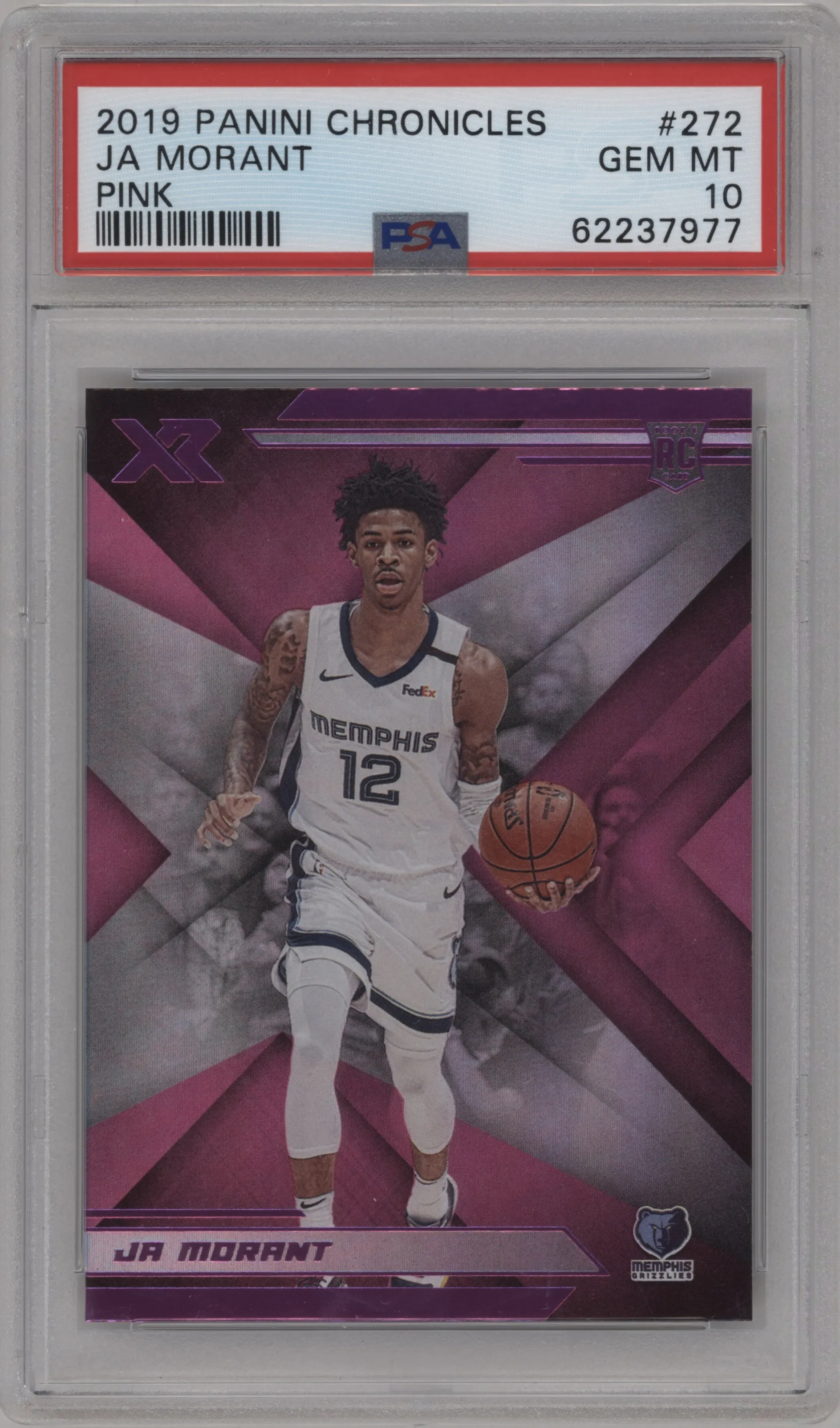 2019 Panini Chronicles XR Ja Morant Pink PSA 10