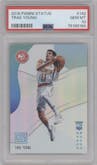 Trae Young from the 2018-19 Panini Status set graded by PSA and given an overall grade of 10.