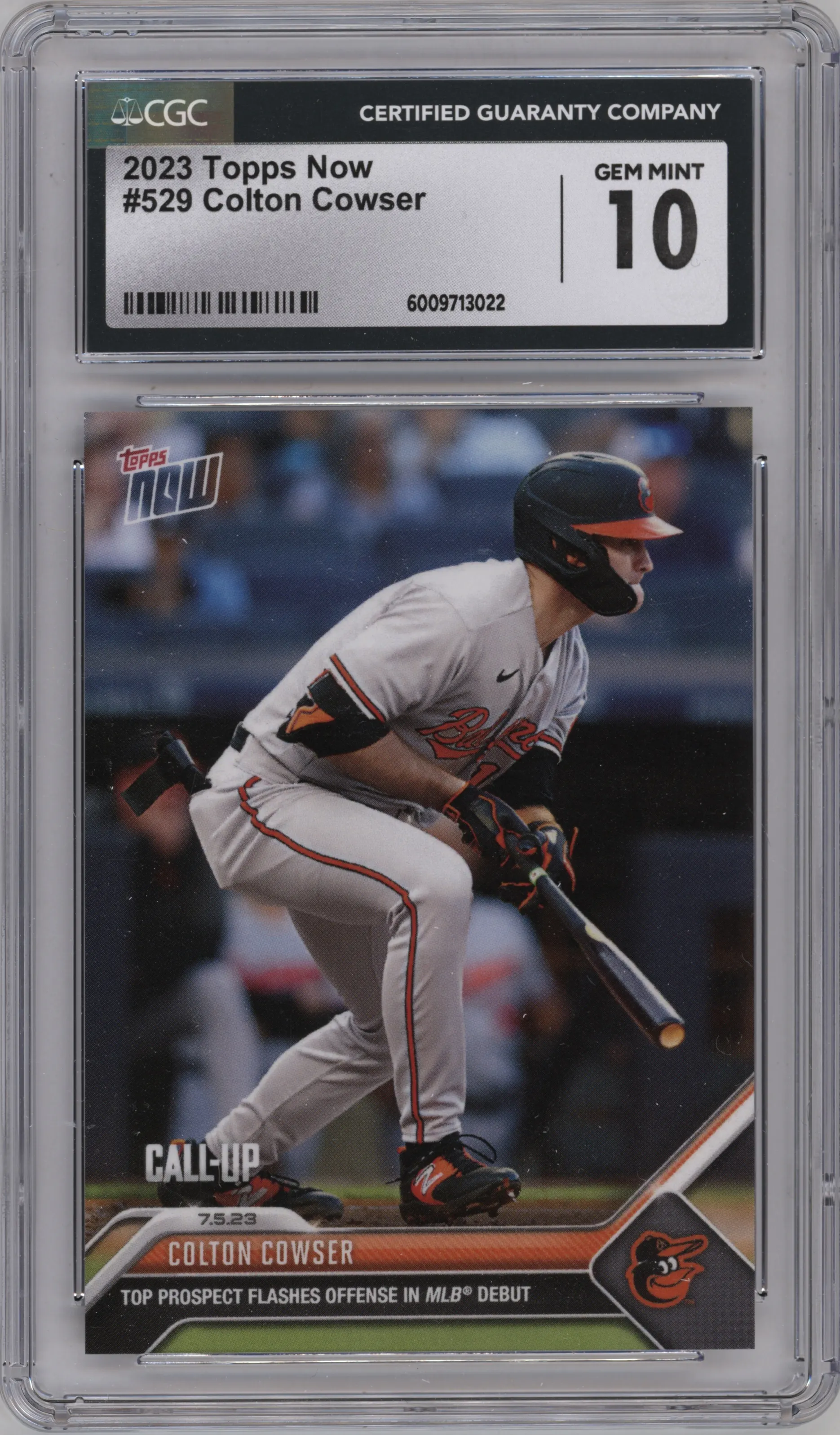 2023 Topps Now Colton Cowser CGC 10