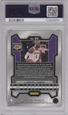 LeBron James from the 2023-24 Panini Prizm set featuring a Pink Ice parallel graded by PSA and given an overall grade of 10.