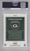 Aaron Rodgers from the 2021 Panini Donruss Optic set graded by PSA and given an overall grade of 9.