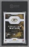Christian Watson from the 2022 Panini Origins set graded by SGC and given an overall grade of 10.