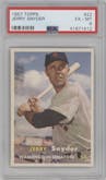 Jerry Snyder from the 1957 Topps set graded by PSA and given an overall grade of 6.