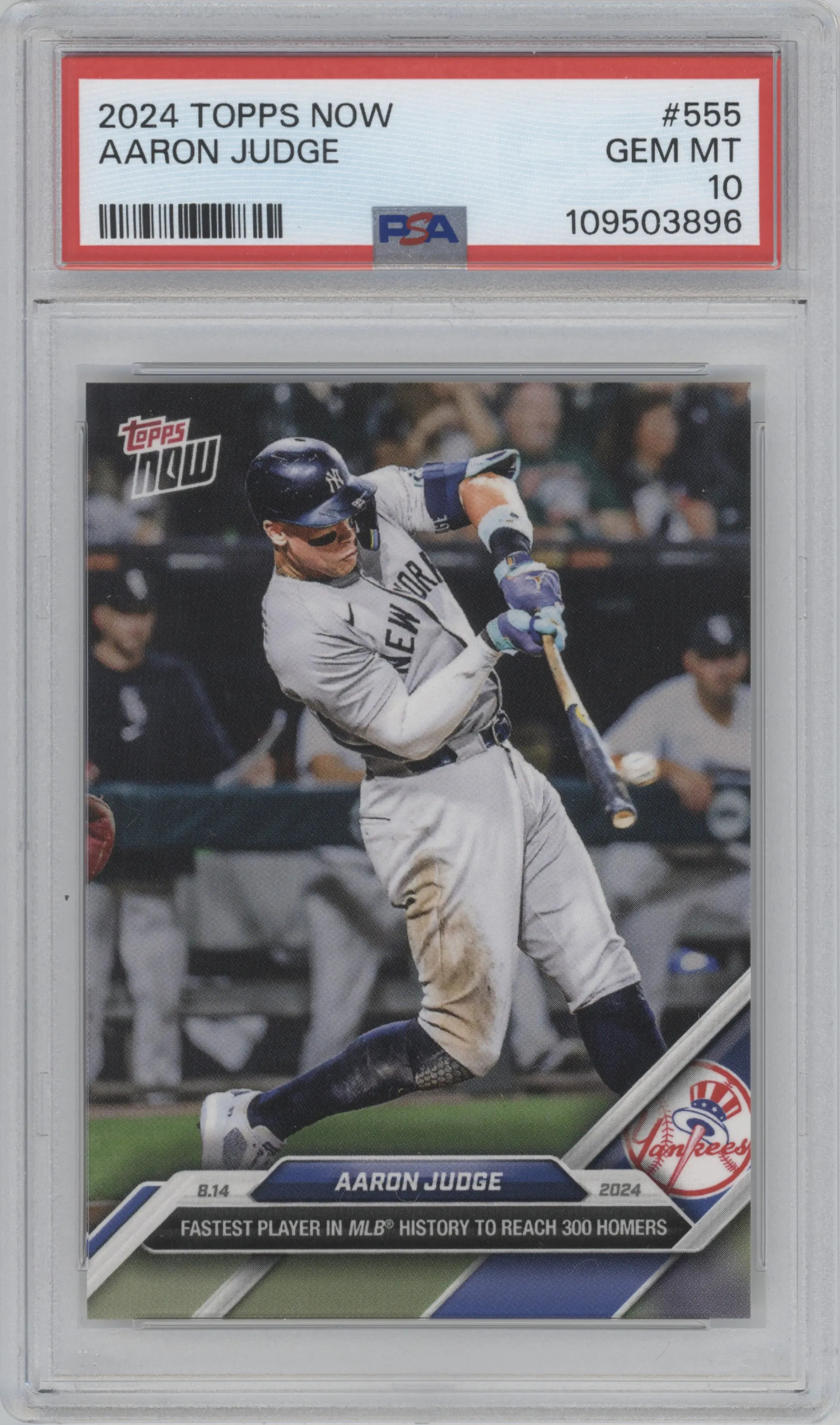 2024 Topps Now Aaron Judge PSA 10