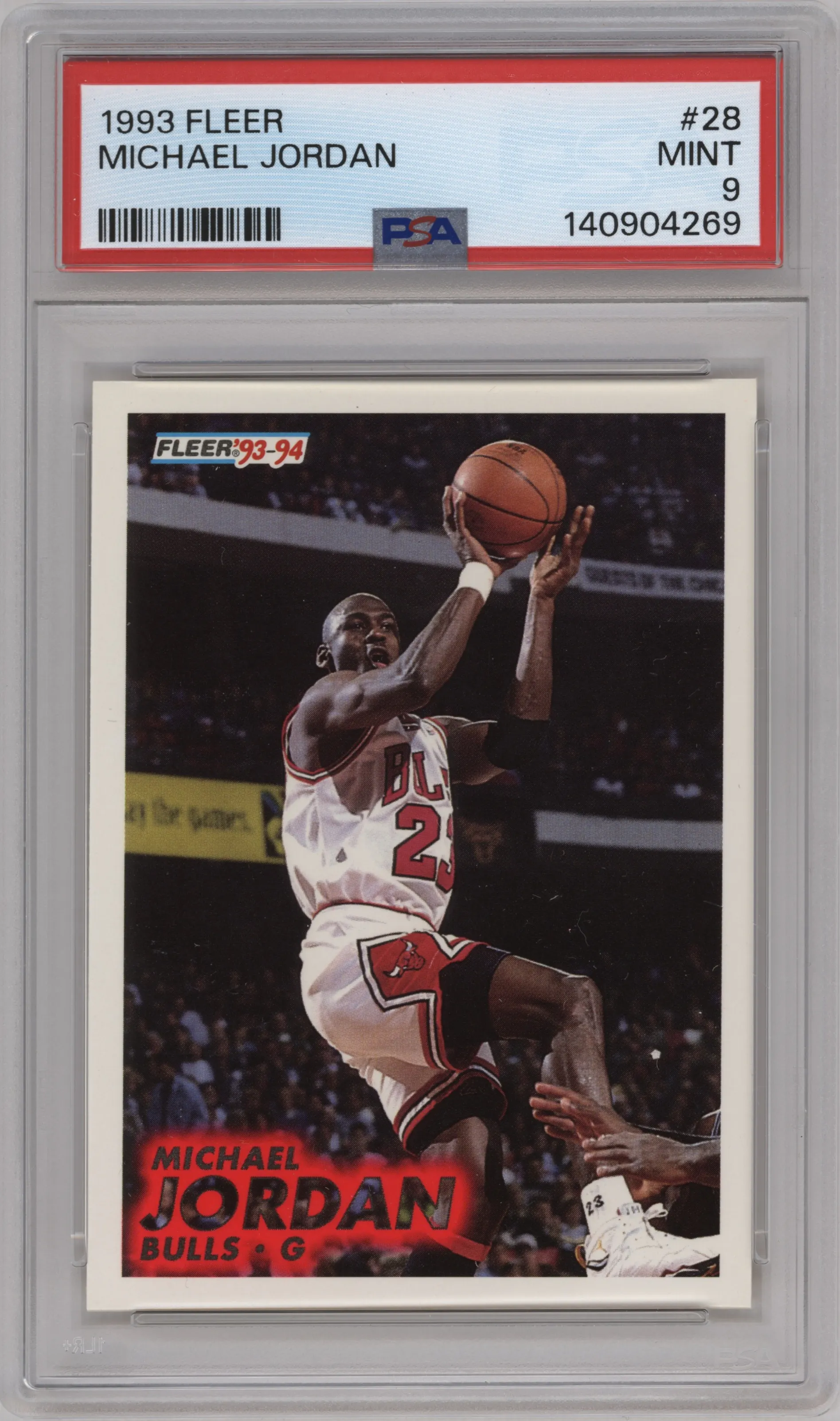 1993 Fleer Michael Jordan #28 PSA 9