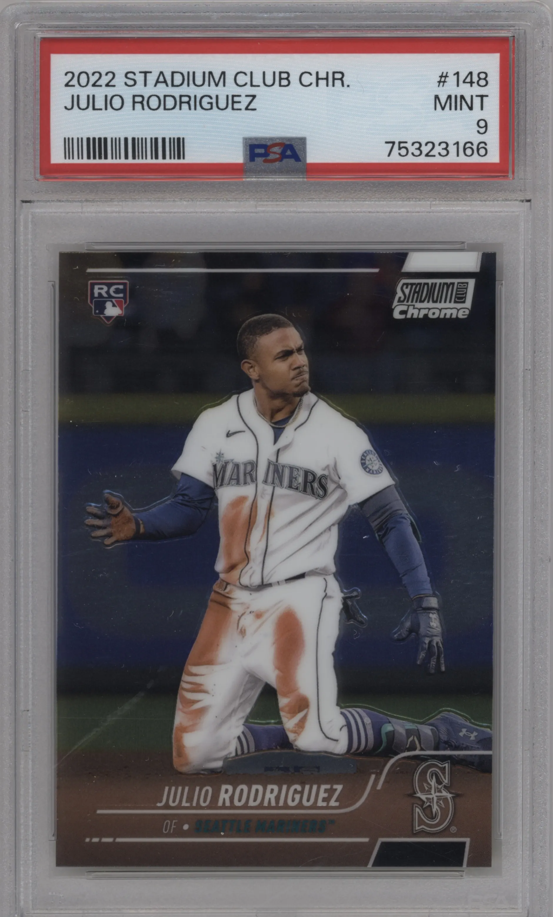 2022 Stadium Club Chrome Julio Rodriguez PSA 9