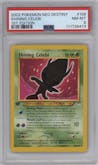Shining Celebi from the 2002 Pokemon Neo Genesis set graded by PSA and given an overall grade of 8.