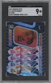Justin Herbert from the 2022 Panini Donruss Optic set featuring a Black Pandora parallel graded by SGC and given an overall grade of 9.