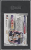 Justin Herbert from the 2022 Panini Donruss Optic set featuring a Black Pandora parallel graded by SGC and given an overall grade of 9.
