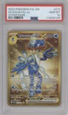 Quaquaval EX from the 2023 Pokemon SV set graded by PSA and given an overall grade of 10.