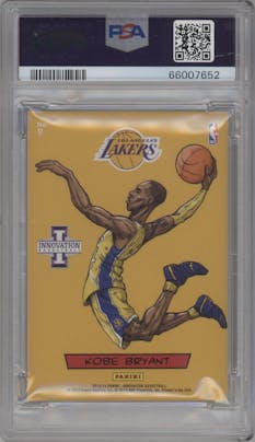 Kobe Bryant from the 2013-14 Panini Innovation set graded by PSA and given an overall grade of 10.