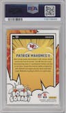 Patrick Mahomes II from the 2024 Donruss set graded by PSA and given an overall grade of 10.