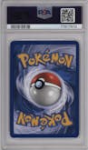 Dark Charizard from the 2000 Pokemon set graded by PSA and given an overall grade of 8.5.