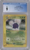 Jumpluff from the 2003 Pokemon E-CARD set graded by CSG and given an overall grade of 9.